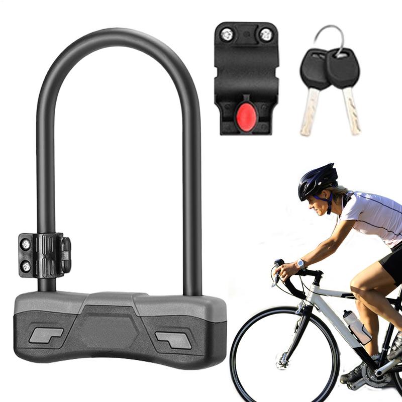 Cycling To Commute - オートバイロックバイクロックヘビーデューティ盗難防止サイクリング用品ラックハンドルバー通勤旅行屋外学校大人