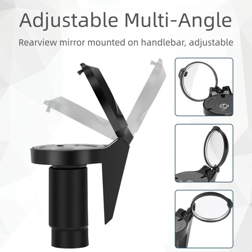 Mirror Handlebar Convex - 自転車ハンドルバーエンドバックミラー - 360 ° 道路およびマウンテンバイク用の凸面反射鏡設計 -