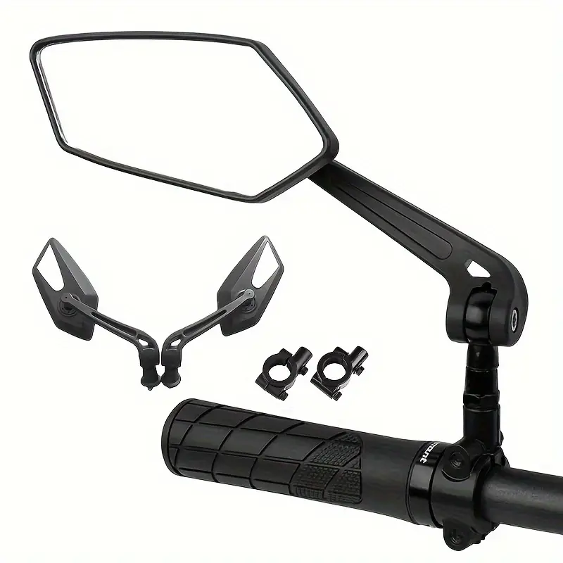 Mirror Handlebar Convex - 2個入り バイクハンドルバーミラー バックミラー バイクバーエンドミラー 自転車・電動スクーターミラー -
