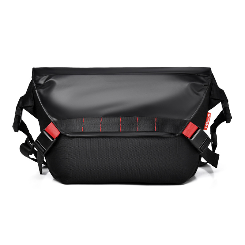 Waterproof Cycling Commute - 新しいメンズ大容量クロスボディチェストバッグレディースレジャー通勤メッセンジャーバッグオックスフォードPUコントロールサイクリングバイクショルダーバッグ