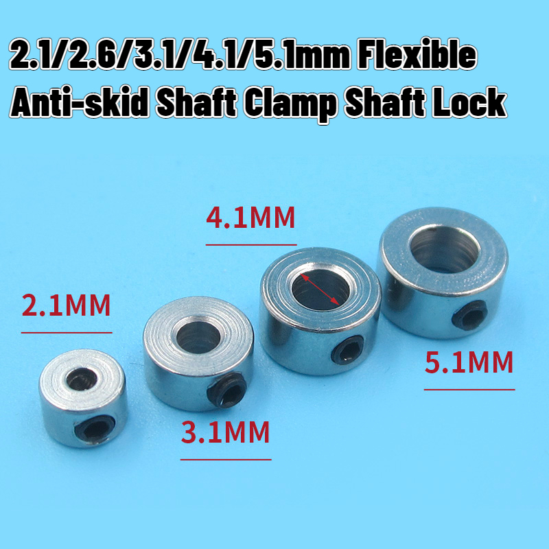 Cable Lock Flexible - Rcボート用の金属ケーブルロック,フレキシブルシャフト,滑り止め,ホイールロック,ボート用,2.1/2.6/3.1/4.1/5.1mm, 5個