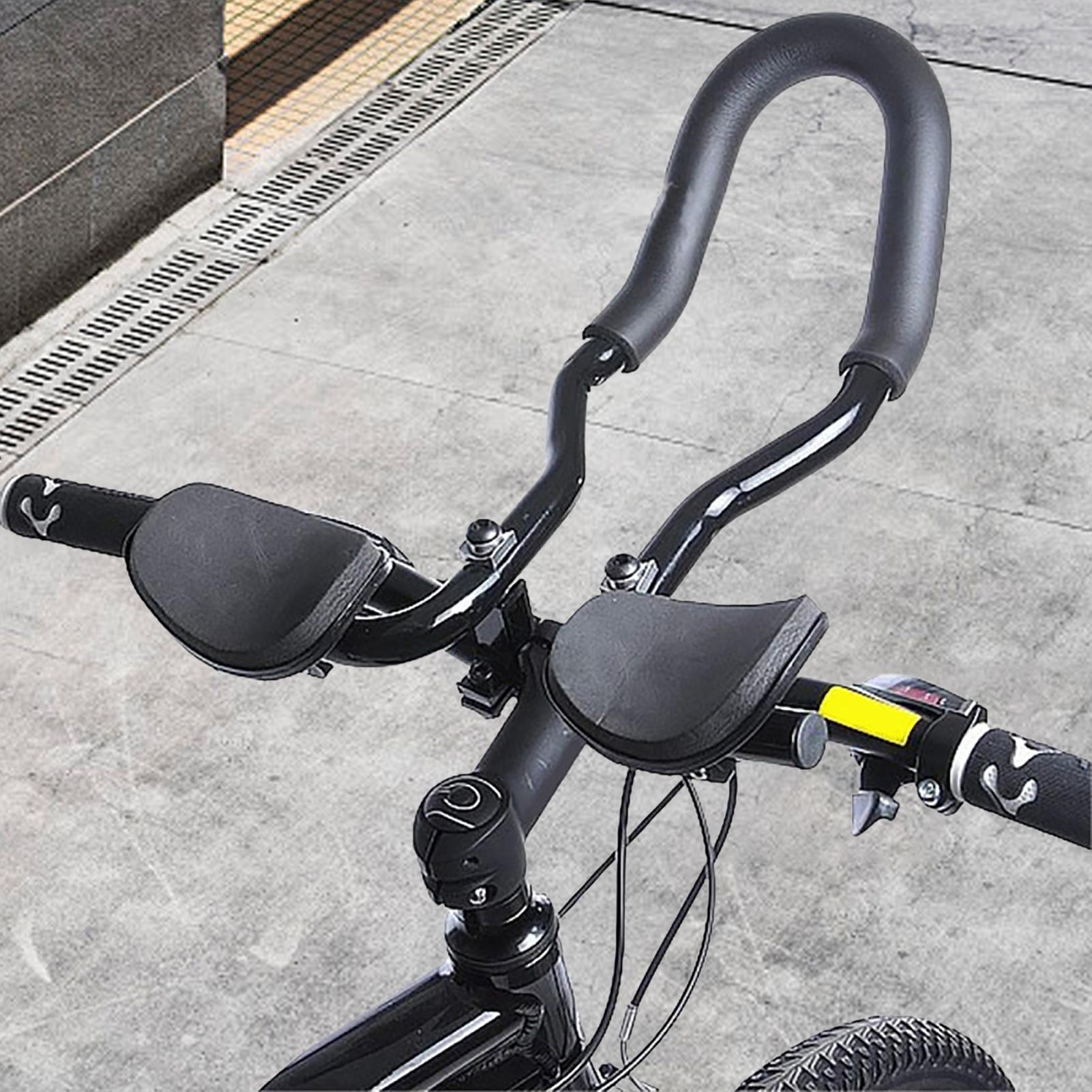 Commuting With Road Bike - ロードバイク用エアロバー クイックリリースバイクアームレストハンドルバー 軽量アームレスト サイクリングバイクアクセサリー 通勤用パーツ