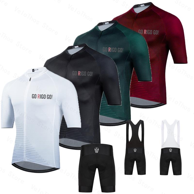 Cycling Commuter Shorts - ゴーリゴーゴーサイクリングセット半袖ジャージとビブショーツプロレースメンズサマー通気性自転車ウェアスーツMTBロパマイヨ