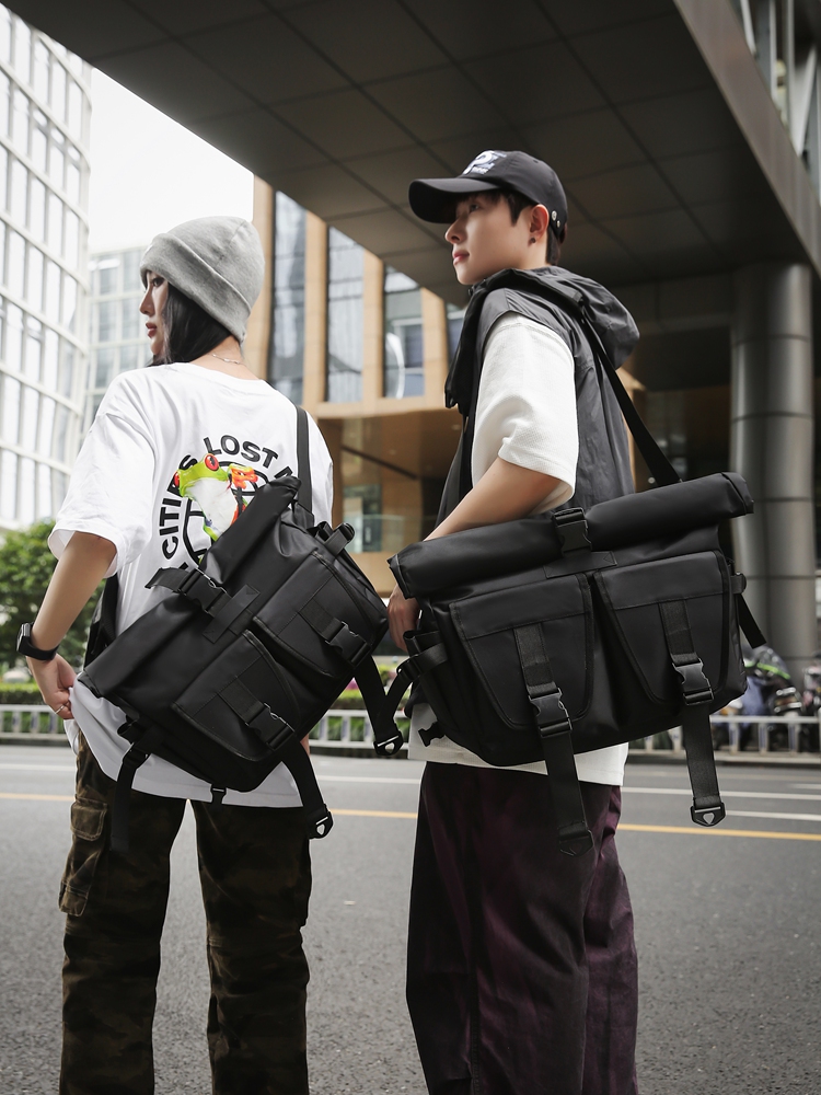 Waterproof Cycling Commute - ファッショナブルな大容量コンピューターバッグメンズシングルショルダーバックパック防水通勤サイクリング旅行レジャークロスボディバッグ