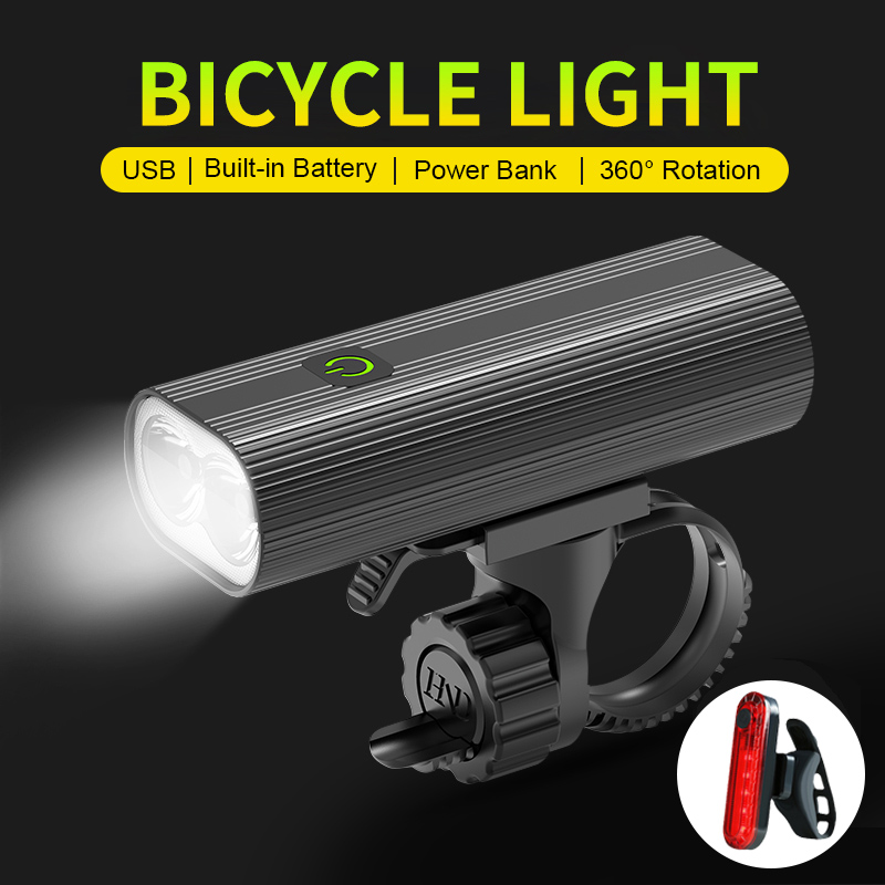 Commuting With Road Bike - 充電式超高輝度自転車ヘッドライト LED 自転車ライト フロントリアセット、道路、砂利、山通勤道路安全懐中電灯