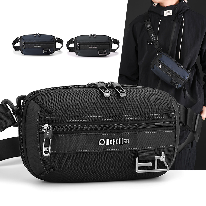 Waterproof Cycling Commute - ナイロン製軽量カジュアルサイクリングウエストバッグ、防水仕様、通勤、アウトドア旅行、クロスボディバッグ、ショルダーバッグ