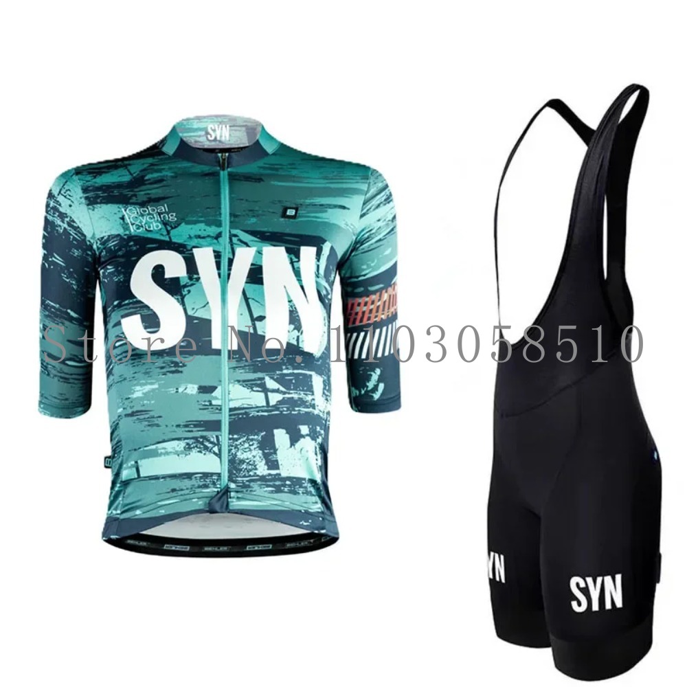 Cycling Commuter Jacket - SYN ジャージ メンズ ビブスポンジクッション サイクリングスーツセット ロードバイクライディング
