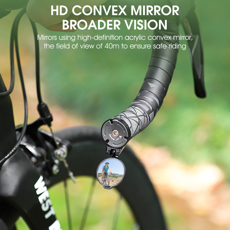 WEST BIKING HD バイクバックミラー ユニバーサ - Mirror Handlebar Convex のレビューと価格