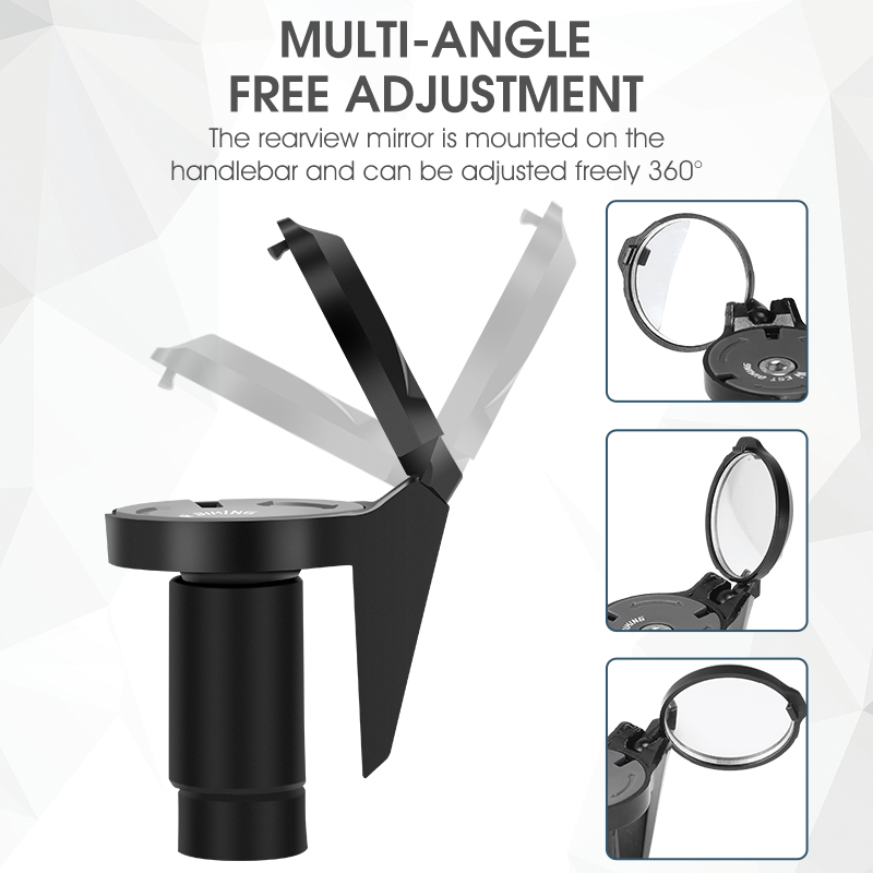 WEST BIKING HD バイクバックミラー ユニバーサ - Mirror Handlebar Convex のレビューと価格