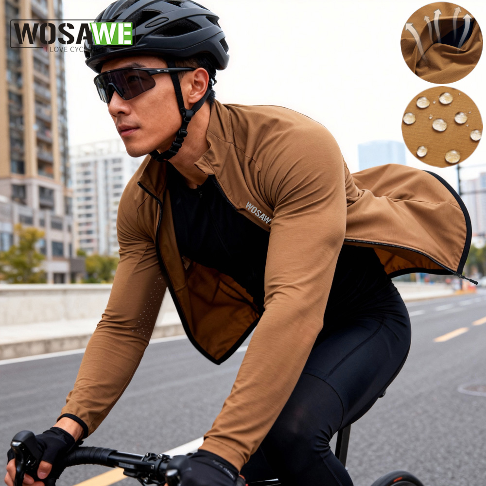 WOSAWE サイクリングウインドブレーカーユニセックス夏自 - Cycling Commuter Jacket のレビューと価格