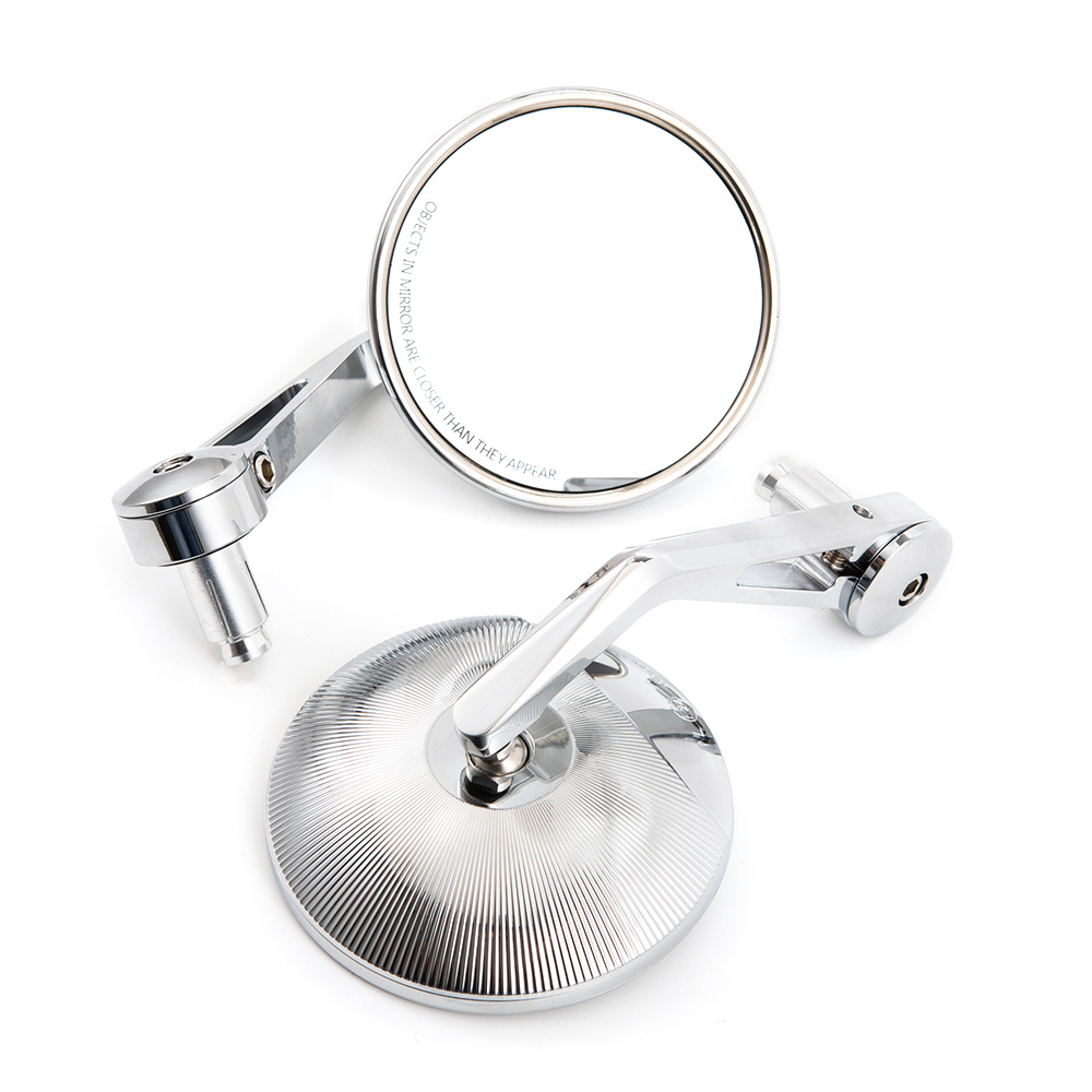 Evomosa オートバイ クローム コンベックス 7/8  - Mirror Handlebar Convex のレビューと価格