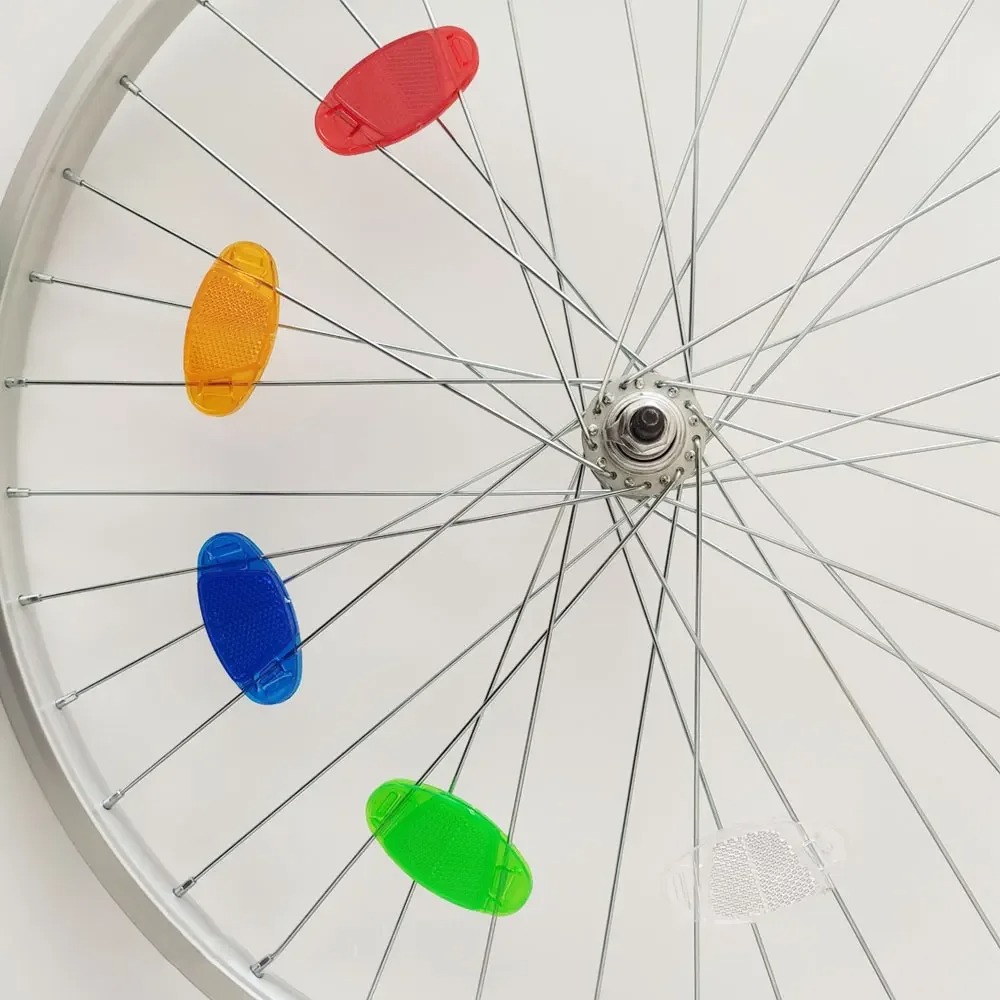 4 ピース/セット自転車マウンテンバイクスポークライト車のス - Spoke Reflector Set のレビューと価格