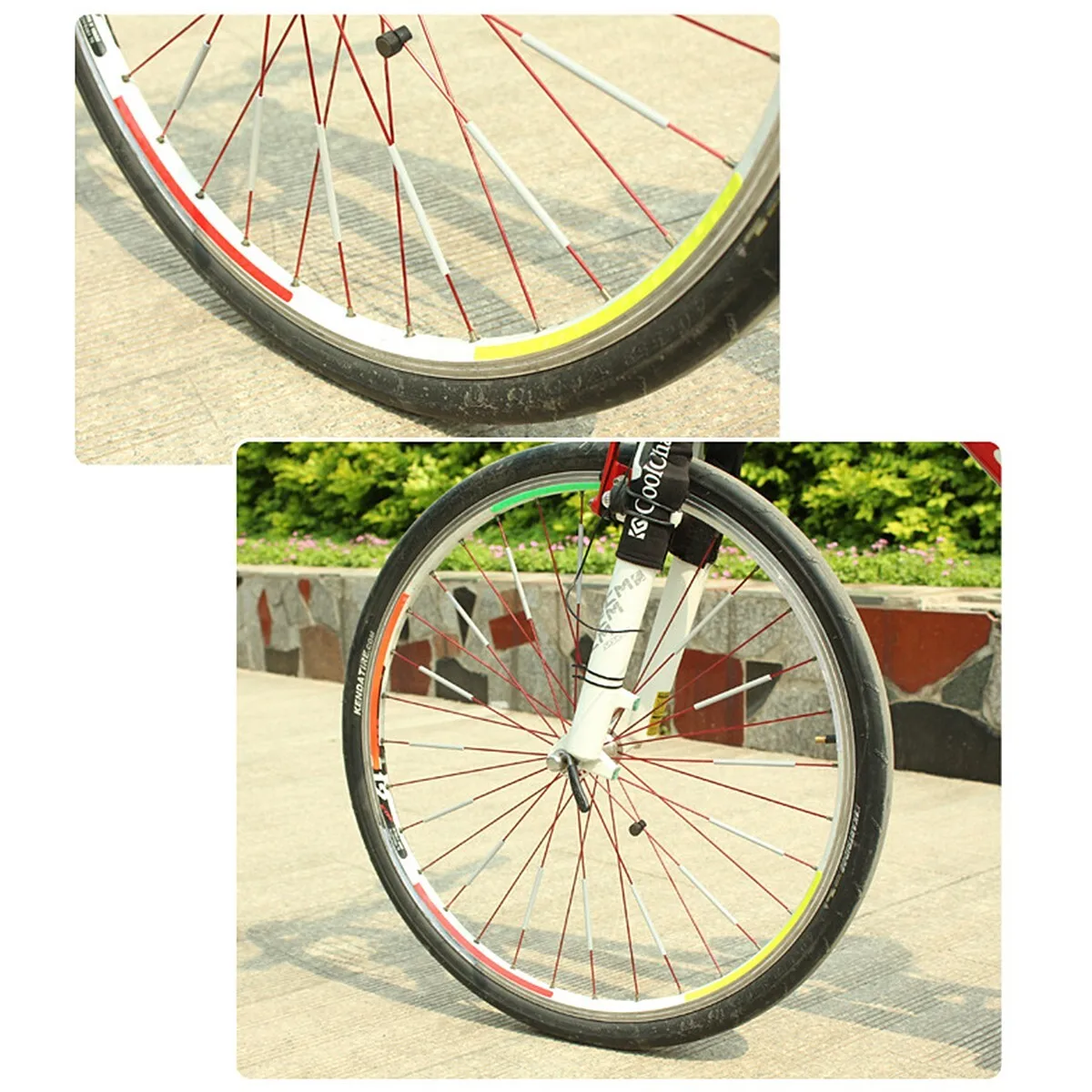 12個/セット 自転車スポーク ABS高強度反射板 スポーク - Spoke Reflector Set のレビューと価格