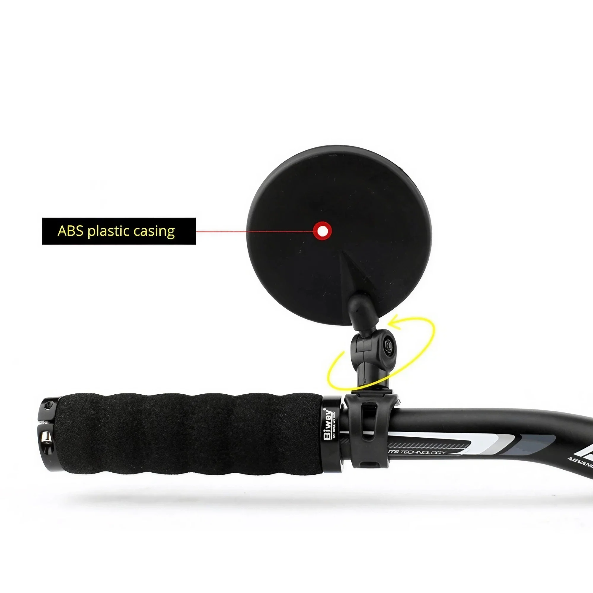 調整可能な自転車ハンドルバーリアビューミラー凸面安全広角サイ - Mirror Handlebar Convex のレビューと価格