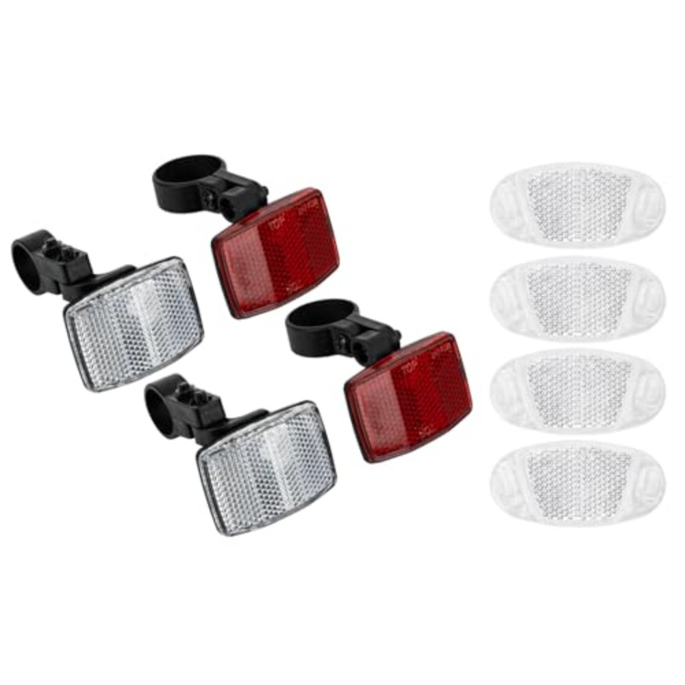8個入り自転車反射板キット、夜間走行安全反射板セット、ハンド - Spoke Reflector Set のレビューと価格