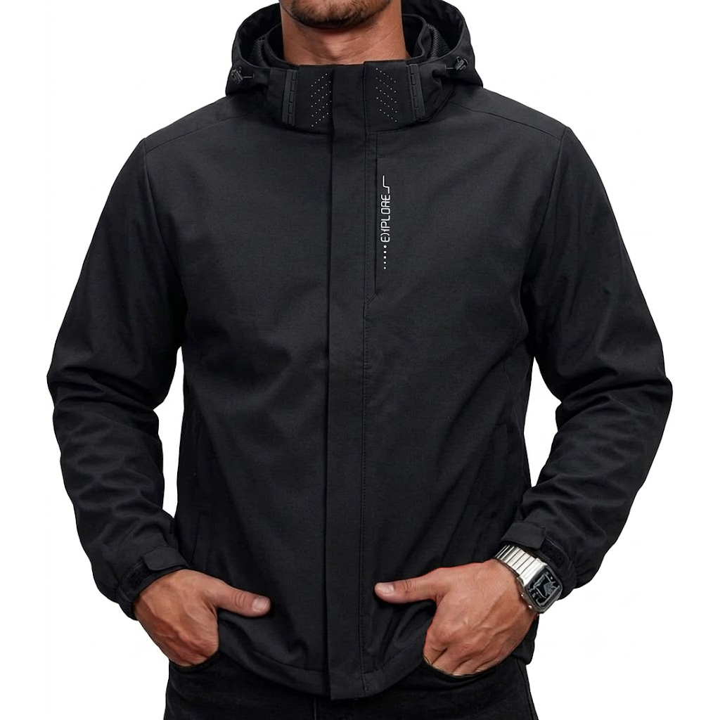 メンズ防水タクティカルウィンドブレーカージャケット、取り外し - Cycling Commuter Jacket のレビューと価格