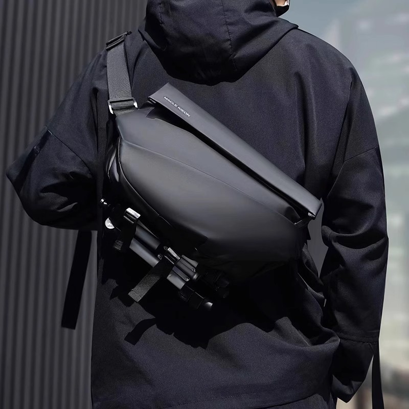 トレンディなメンズ通勤用チェストバッグ、サイクリングバッグ、 - Waterproof Cycling Commute のレビューと価格