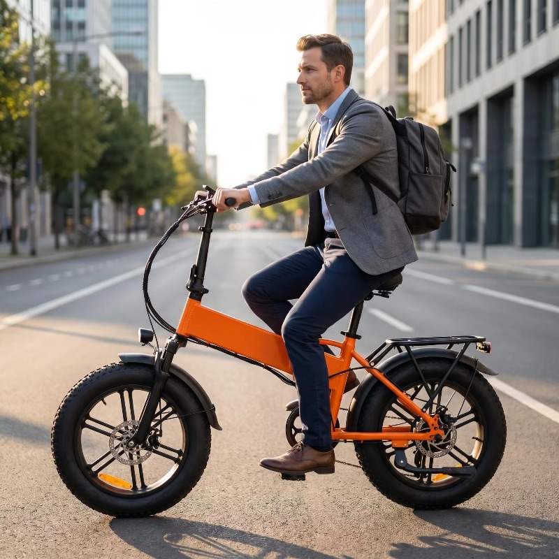 ポータブル折りたたみ式20インチ電動マウンテンバイク500W - Cycling To Commute のレビューと価格