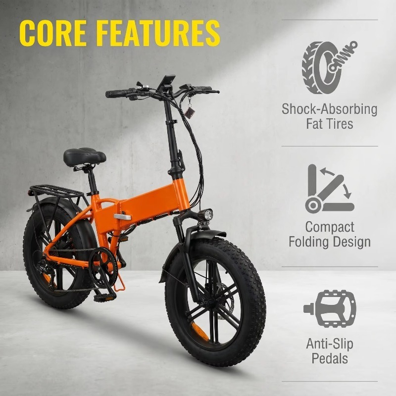 ポータブル折りたたみ式20インチ電動マウンテンバイク500W - Cycling To Commute のレビューと価格
