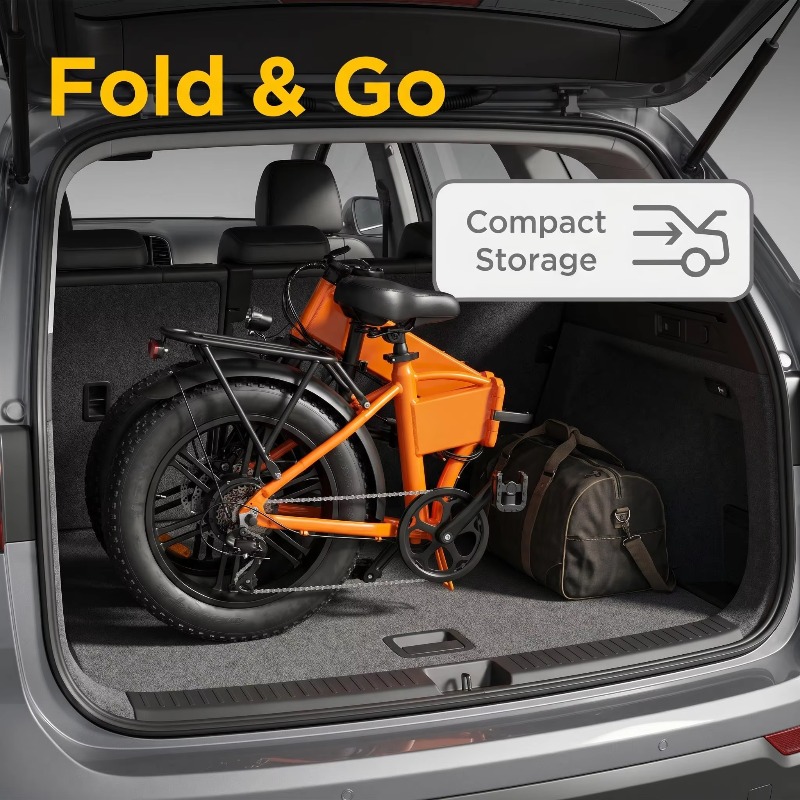 ポータブル折りたたみ式20インチ電動マウンテンバイク500W - Cycling To Commute のレビューと価格