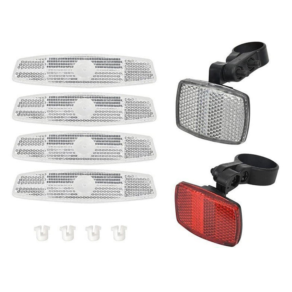 スポークリフレクター自転車フロントリアアクセサリー自転車バイ - Spoke Reflector Set のレビューと価格