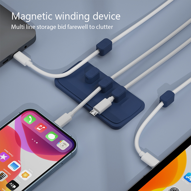 ケーブルオーガナイザー磁気ケーブル管理USBケーブルホルダー - Cable Lock Flexible のレビューと価格