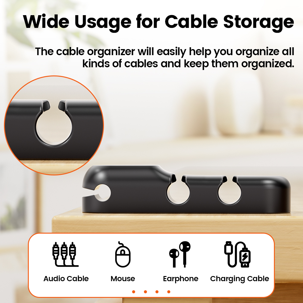 Toocki ケーブルオーガナイザー 3 5 7 穴ケーブル - Cable Lock Flexible のレビューと価格