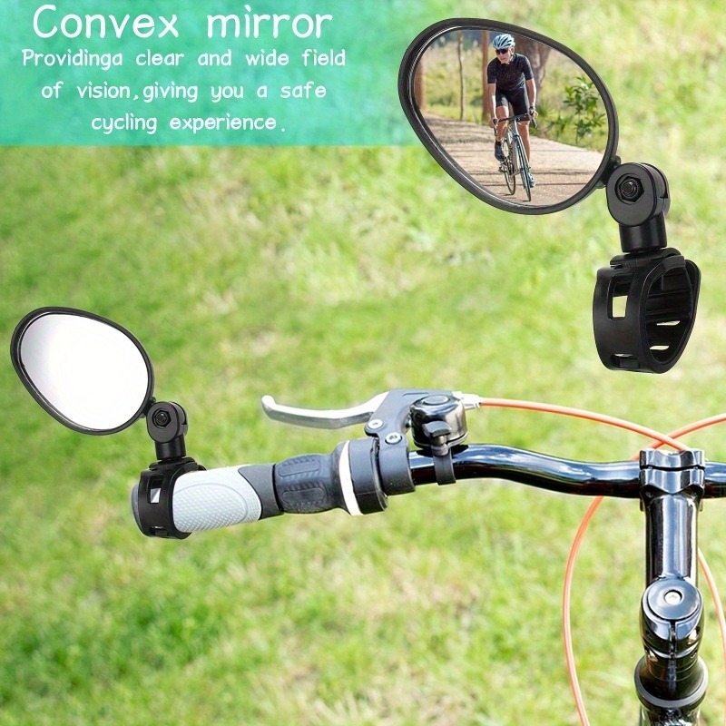 1/2PCS バイクミラー、サイクリング用アクリル凸型楕円形 - Mirror Handlebar Convex のレビューと価格