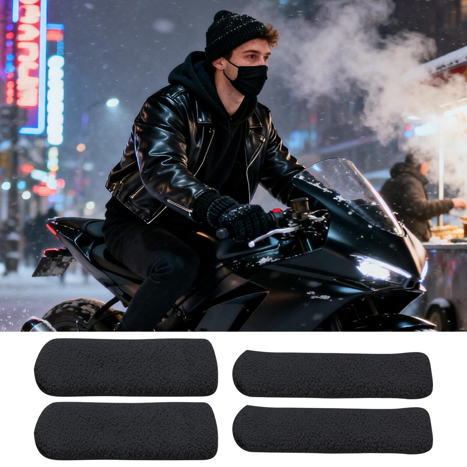 オートバイのハンドルグリップカバー伸縮性のある寒い冬サイクリ - Cycling To Commute のレビューと価格