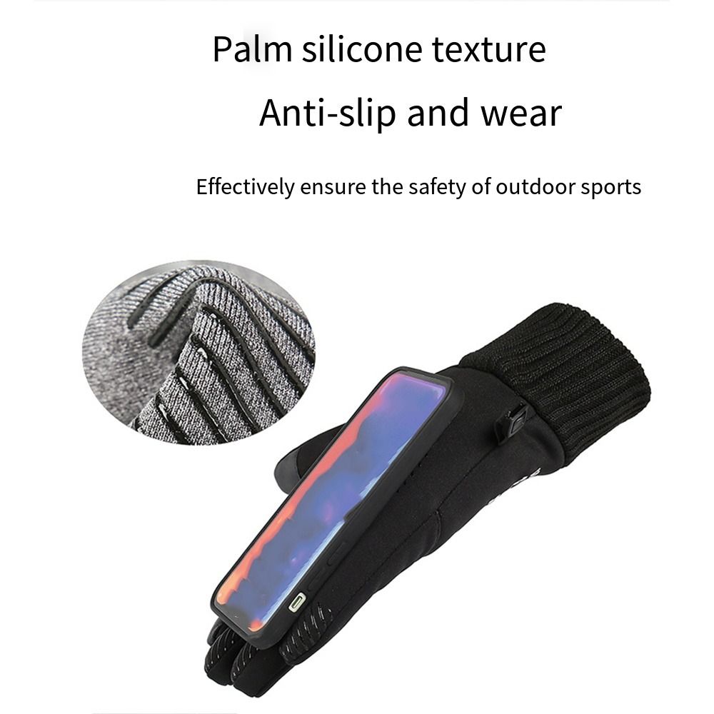 秋と冬のタッチスクリーン手袋防風防水通勤手袋フルフィンガーサ - Waterproof Cycling Commute のレビューと価格