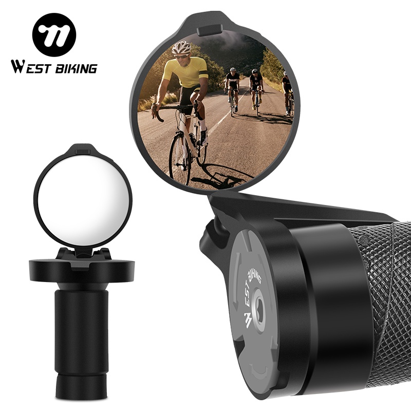 WEST BIKING 2PC バーエンド自転車バックミラー - Mirror Handlebar Convex のレビューと価格