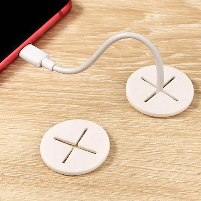 5 個の柔軟なゴム製丸型ケーブル穴カバーガスケットオフィスデ - Cable Lock Flexible のレビューと価格
