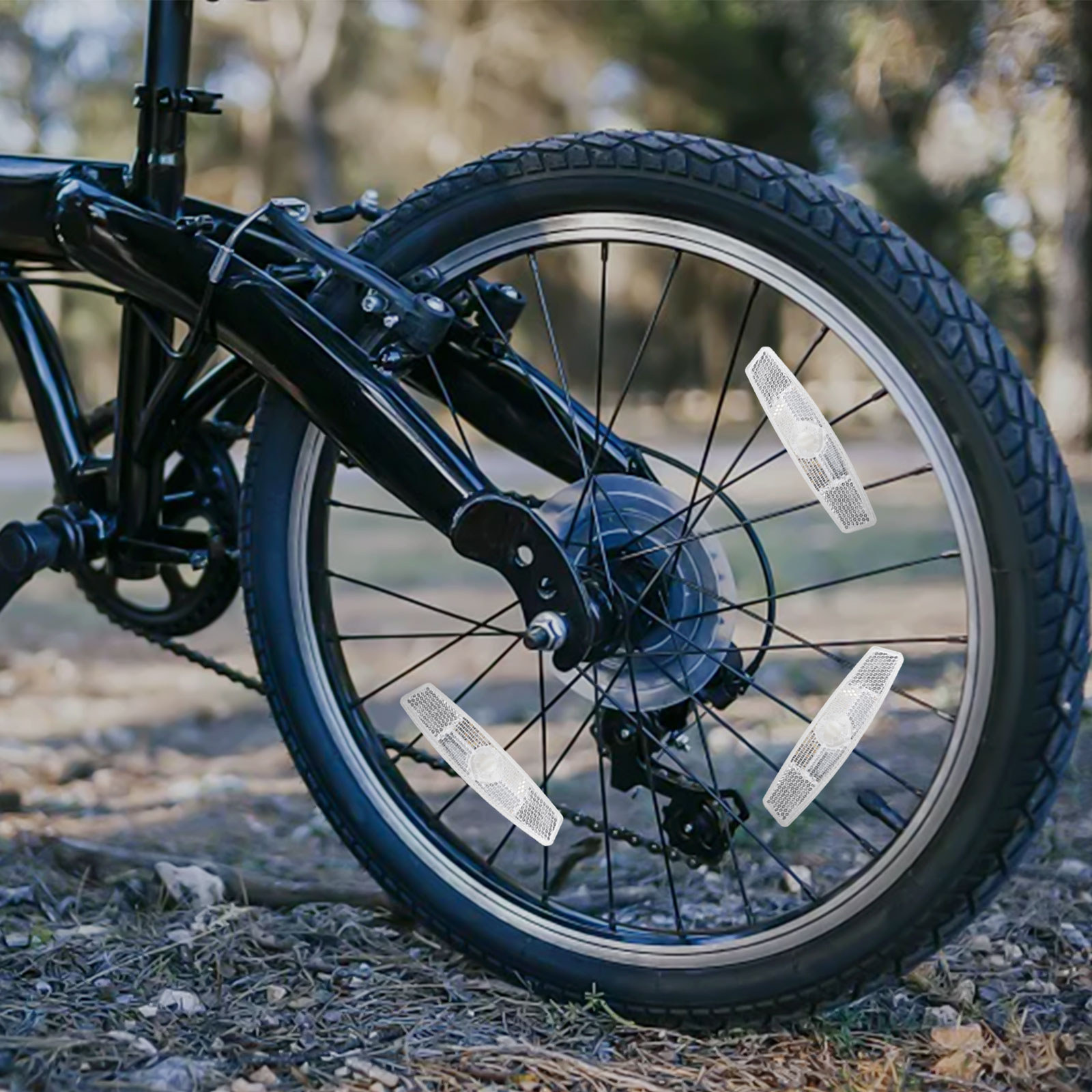 自転車スポークリフレクター 8 ピースリアリフレクターリフレ - Spoke Reflector Set のレビューと価格