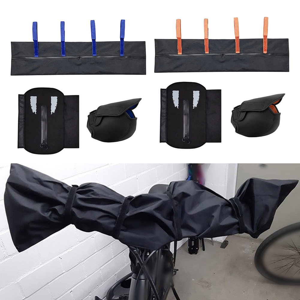 反射型電動自転車カバーセット モーターバッテリーハンドルバー - Waterproof Cycling Commute のレビューと価格