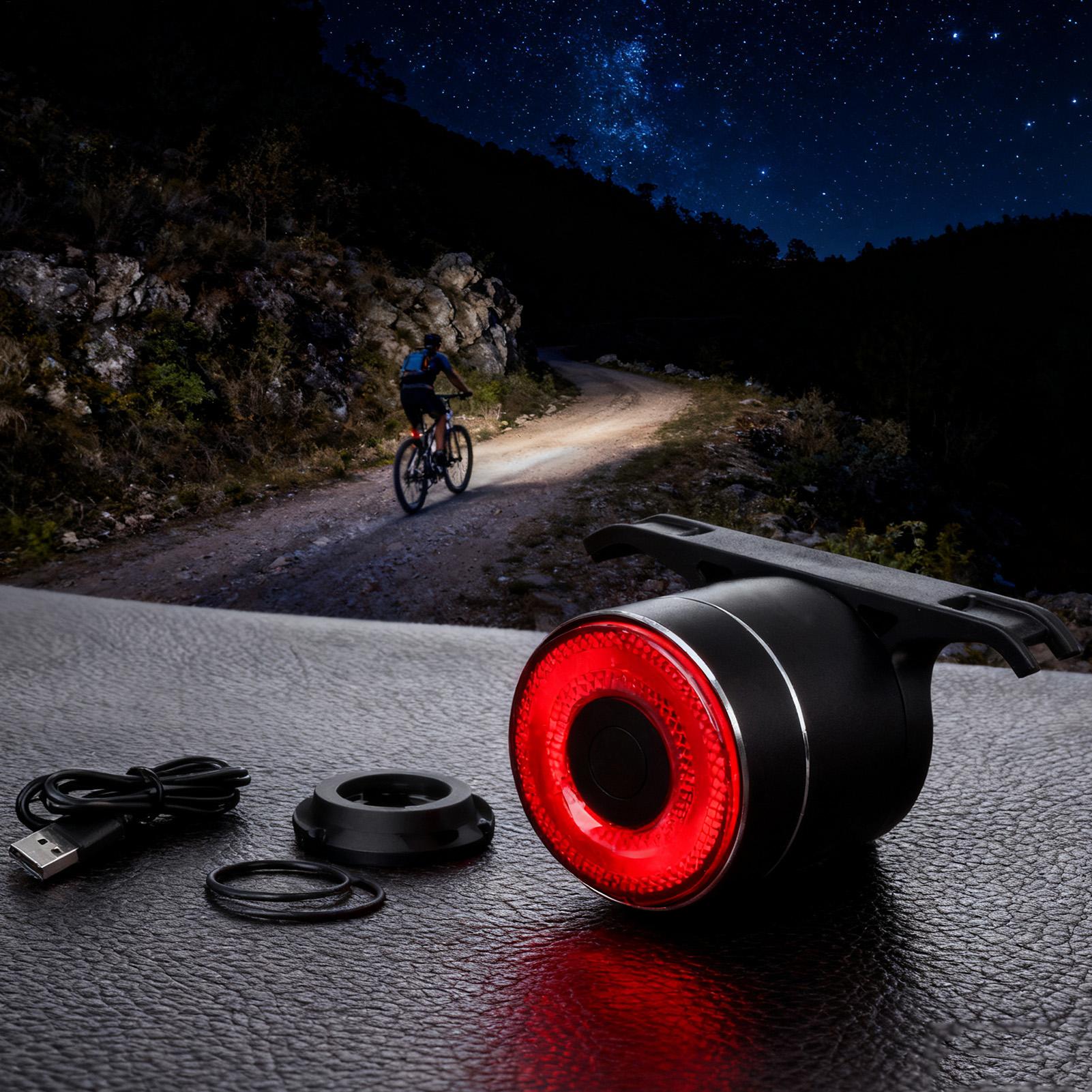 自転車リアライト スマートバイクテールセンシングライト サイ - Cycling To Commute のレビューと価格