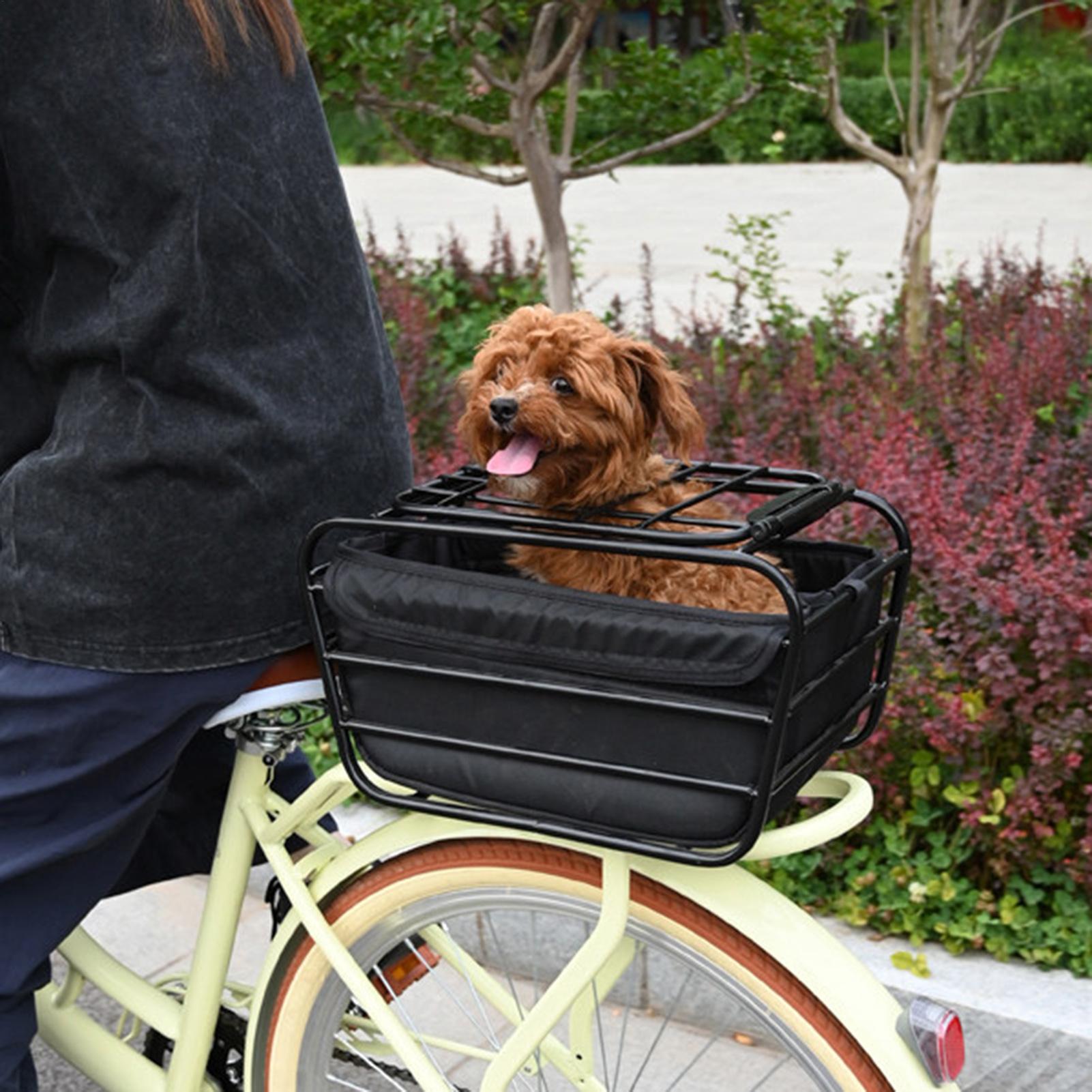 自転車リアバスケット、頑丈な自転車用リアオーガナイザー、ペッ - Cycling To Commute のレビューと価格