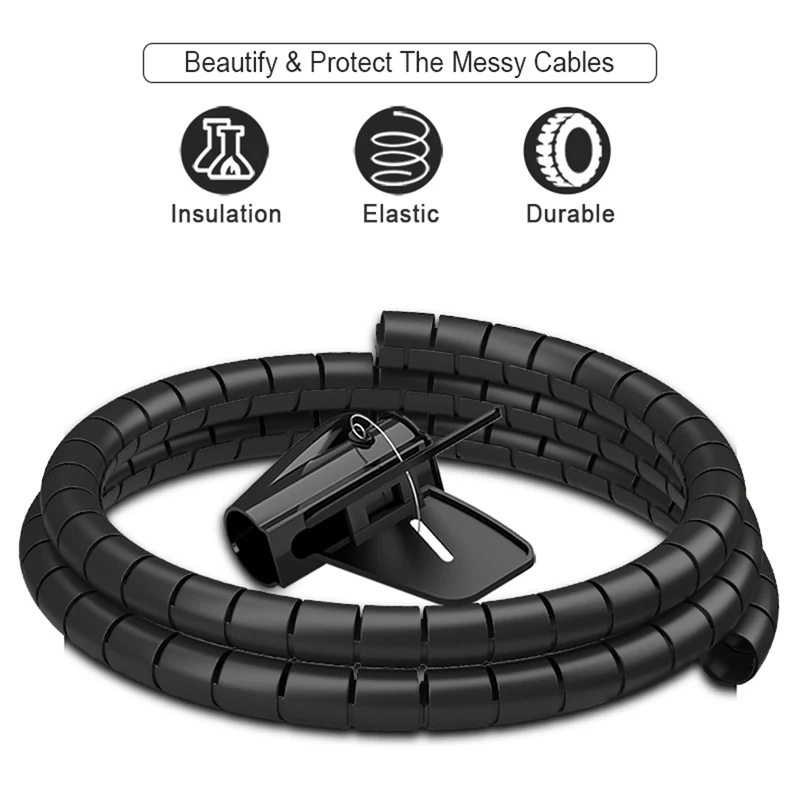 2 メートル 16/10 ミリメートル柔軟なスパイラルケーブ - Cable Lock Flexible のレビューと価格