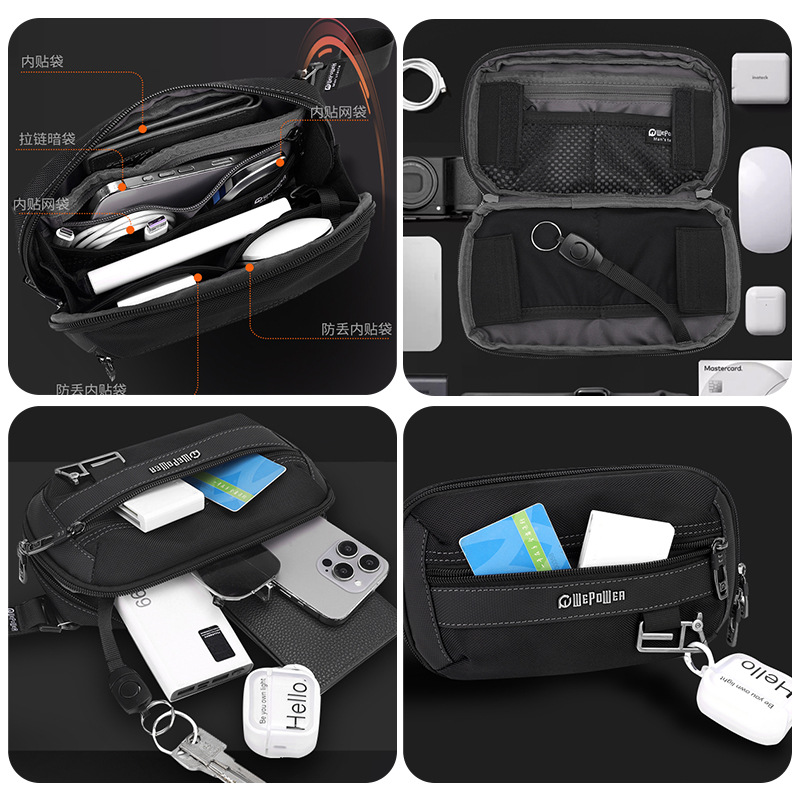 ナイロン製軽量カジュアルサイクリングウエストバッグ、防水仕様 - Waterproof Cycling Commute のレビューと価格