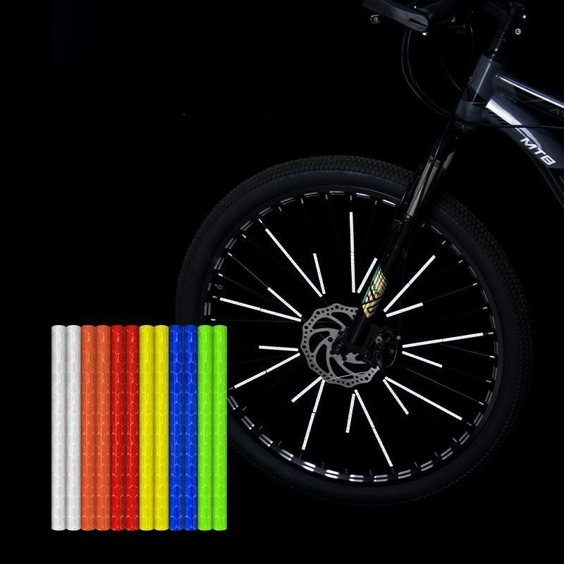 12個セット 自転車スポークリフレクター クリップオン式ホイ - Spoke Reflector Set のレビューと価格
