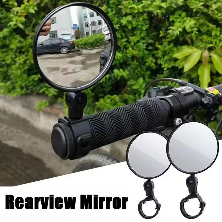 自転車ミラー凸面広角調整可能な MTB バイクハンドルバーバ - Mirror Handlebar Convex のレビューと価格