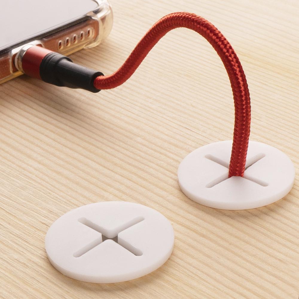 14個のデスクコードグロメット、柔軟なシリコンケーブルホール - Cable Lock Flexible のレビューと価格