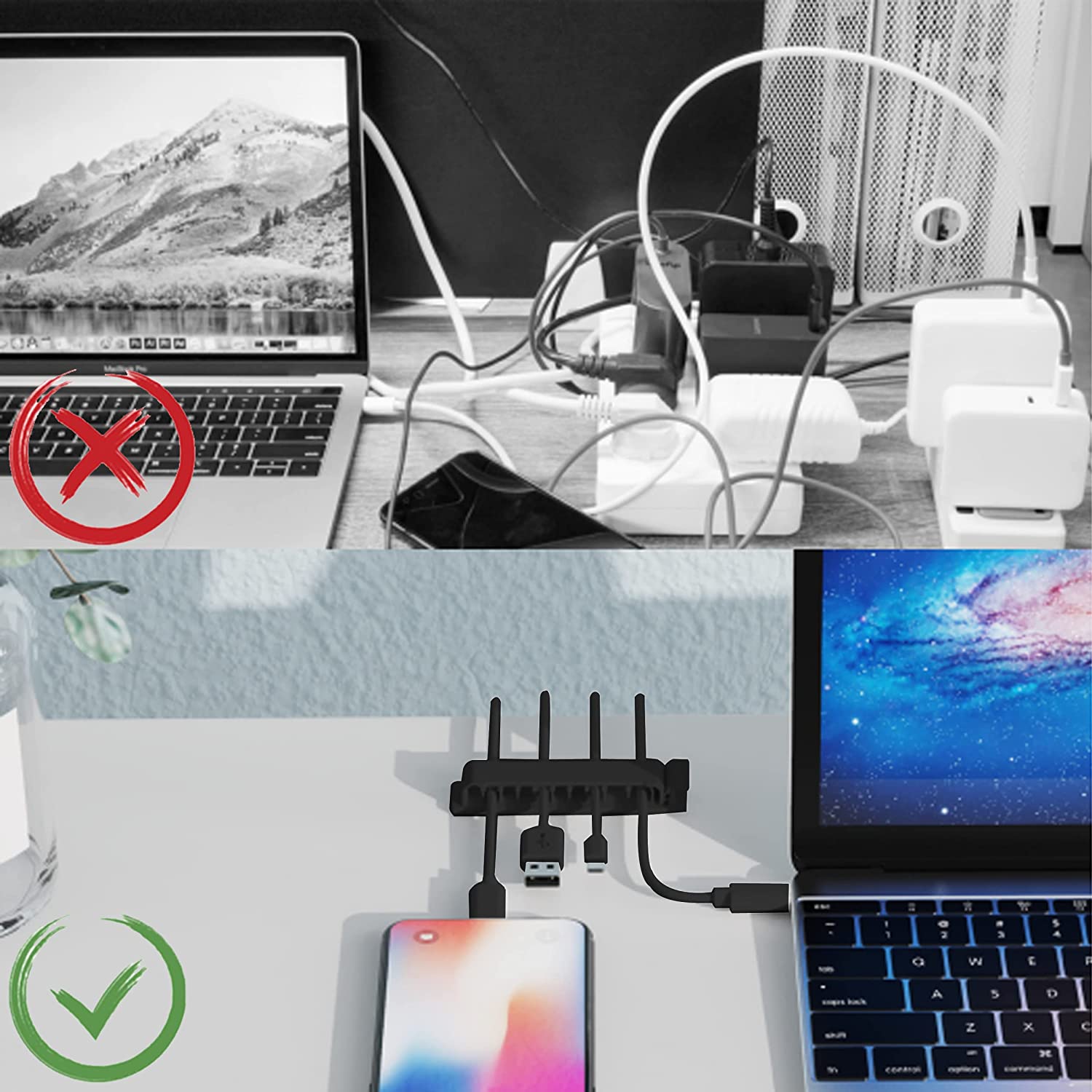 ケーブルオーガナイザー コード管理 ワイヤーホルダー 柔軟な - Cable Lock Flexible のレビューと価格